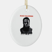 ハロウィン素晴らしを再び作る – 怖いホラーハロウィー セラミックオーナメント (右)