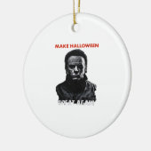 ハロウィン素晴らしを再び作る – 怖いホラーハロウィー セラミックオーナメント (左)