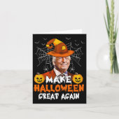 ハロウィン素晴らしアリーおもしろいトランプハロウィーンのカボチャのちょうちんG カード (正面)