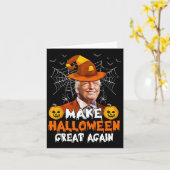 ハロウィン素晴らしアリーおもしろいトランプハロウィーンのカボチャのちょうちんG カード (黄色い花)