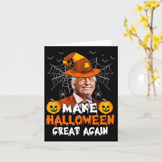 ハロウィン素晴らしアリーおもしろいトランプハロウィーンのカボチャのちょうちんG カード (黄色い花)