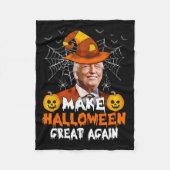 ハロウィン素晴らしアリーおもしろいトランプハロウィーンのカボチャのちょうちんG フリースブランケット (正面)