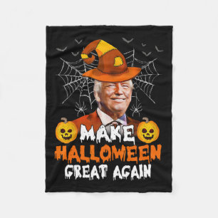 ハロウィン素晴らしアリーおもしろいトランプハロウィーンのカボチャのちょうちんG フリースブランケット