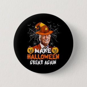 ハロウィン素晴らしアリーおもしろいトランプハロウィーンのカボチャのちょうちんG 缶バッジ