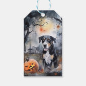 ハロウィン素晴らしスイスカボチャ怖い ギフトタグ (正面)