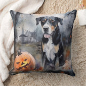 ハロウィン素晴らしスイスカボチャ怖い クッション (ブランケット)