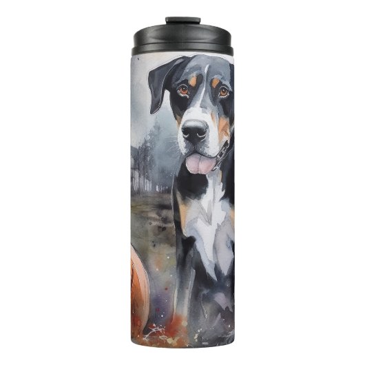 ハロウィン素晴らしスイスカボチャ怖い タンブラー (正面)