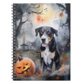 ハロウィン素晴らしスイスカボチャ怖い ノートブック (正面)