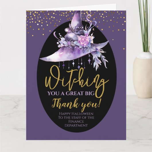 ハロウィン素晴らしビッグサンキュー サンキューカード (正面)