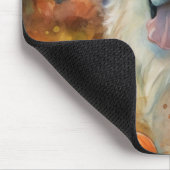 ハロウィン素晴らしピレネーとカボチャ怖い マウスパッド (コーナー)