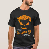 ハロウィン素晴らしリニュートランプ2023おもしろい Tシャツ (正面)