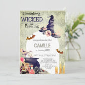 ハロウィン素朴の誕生日パーティーの招待状 招待状 (スタンド正面)