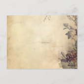 ハロウィン素朴ゴシック結婚骨格 ポストカード (裏面)