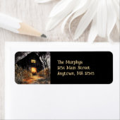 ハロウィン素朴ボンファイアハロウィーン差出人住所 ラベル (インサイチュ)