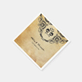 ハロウィン結婚のカクテルナプキン – ゴシック スタンダードカクテルナプキン (角)