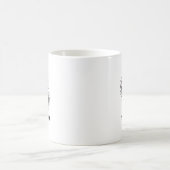 ハロウィン結婚のゴシック新郎新婦ゾンビまで コーヒーマグカップ (中央)