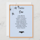 ハロウィン結婚のテーブル座席表 (正面)