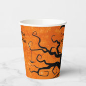 ハロウィン結婚のパーソナライズ名のツ不気味リー 紙コップ (左)