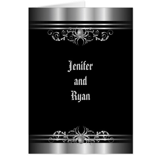 ハロウィン結婚のメニュー (正面)