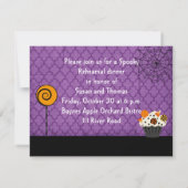 ハロウィン結婚のリハーサルディナー招待状 招待状 (裏面)