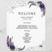 ハロウィン結婚の家族がウェルカムサインを紹介 (正面/裏面)