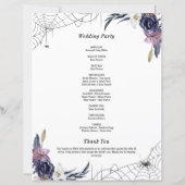 ハロウィン結婚の家族がウェルカムサインを紹介 (裏面)