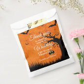 ハロウィン結婚の感謝あなたの名前を怖い木 フェイバーバッグ (封をした状態)