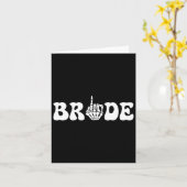 ハロウィン結婚の新郎新婦スケルトンカップルMatc カード (黄色い花)