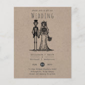 ハロウィン結婚の漫画の新郎新婦の手描き (正面)