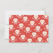 ハロウィン結婚の矢印記号rsvp応答カード 招待状 (裏面)