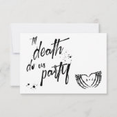 ハロウィン結婚の結婚夜 出欠カード (裏面)