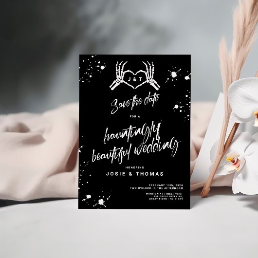 ハロウィン結婚の美し救いデート 招待状