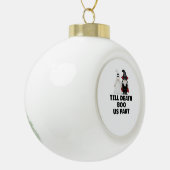 ハロウィン結婚の記念日 – Till Death Boo Us セラミックボールオーナメント (左)