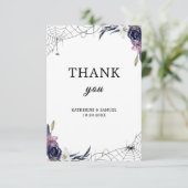 ハロウィン結婚の サンキューカード (スタンド正面)