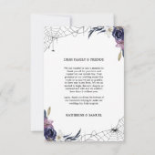 ハロウィン結婚の サンキューカード (裏面)