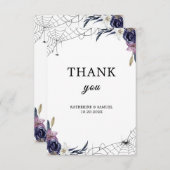 ハロウィン結婚の サンキューカード (正面/裏面)