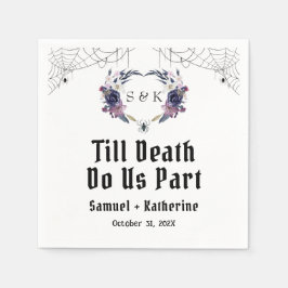 ハロウィン結婚の スタンダードカクテルナプキン