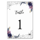 ハロウィン結婚の テーブルナンバー (裏面)