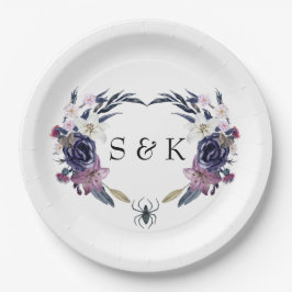 ハロウィン結婚の ペーパープレート