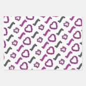 ハロウィン結婚の ラッピングペーパーシート (正面)