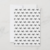 ハロウィン結婚の 出欠カード (裏面)