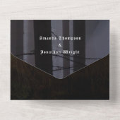 ハロウィン結婚ゴシックの全招待状 オールインワン招待状 (裏面)