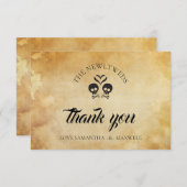 ハロウィン結婚サンキューカード ノートカード (正面/裏面)