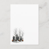 ハロウィン結婚ヴィレッジエンクロージャカード エンクロージャーカード (裏面)