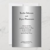 ハロウィン結婚式招待状 招待状 (裏面)