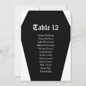 ハロウィン結婚棺の座席表DIYカード 招待状 (正面)