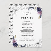 ハロウィン結婚詳細 エンクロージャーカード (正面/裏面)