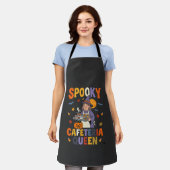 ハロウィン給食クイーン エプロン (着用した状態)