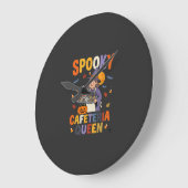 ハロウィン給食クイーン ラージ壁時計 (傾斜)