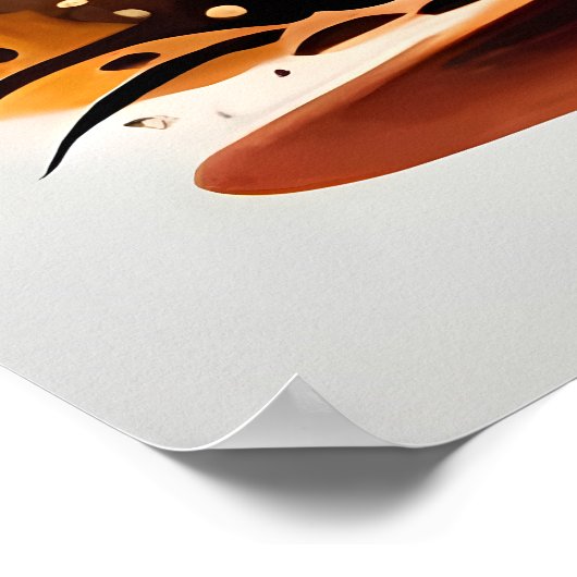 ハロウィン絵画ーの怖いパンプキ白熱［赤熱］光を放つンの月光 ポスター (角)